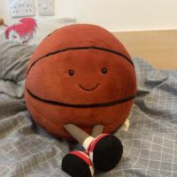 Alfombra De Fútbol Divertida Y Bonita De Peluche Suave Y Creativa Para Decoración De Habitación Juguete De Peluche De Baloncesto Para Adultos Y Niños - details 0