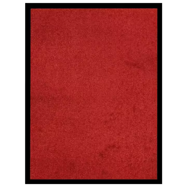 vidaXL Felpudo rojo 40x60 cm - 1