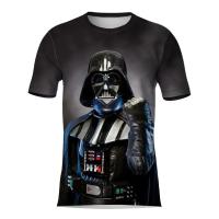 Camiseta Gráfica Star Wars Para Hombres Y Mujeres Darth Vader Y Trasnochadores Estilo Casual Transpirable Para Verano - details 3