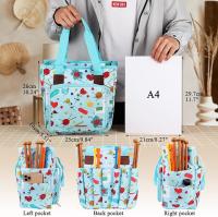 Bolsa organizadora, Bolsa de almacenamiento para bolas de Hilo, Bolsa de viaje para accesorios, 9,8x10x5,5pulgadas, Azul - details 3