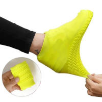 Cubrezapatos De Silicona 2PC Impermeables Reutilizables Anti-deslizantes Para Día Llovido Unisex Accesorios De Clima Para Exterior - details 12
