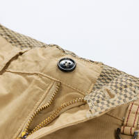 Shorts Casuales Para Hombres Algodón Puro Estilo Recto Moda Verano Pantalones Deportivos Trabajo Cinco Puntos Caballo - details 12