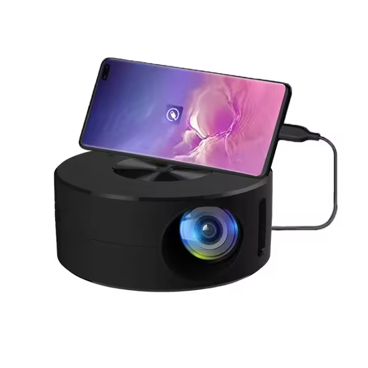 YT200 Mini Proyector Portá til-180P Proyector costurera Conexión with Móvil, Ideal para cine en casa y videojuegos - 1