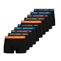 Jack & Jones Hombre Pack 10 unids Boxer Calzoncillos Serie Trunks, cintura elástica, logo en cintura,  composición 95% algodón y 5% elastano , muy suaves Moda Casual Informal - details 3