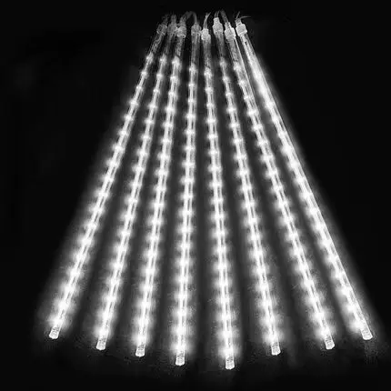 1PC Luz De Lluvia De Meteoros LED 30CM Luz De Cadena De Hadas Impermeable Para Decoración De Jardín Patio Fiesta Navideña - 1