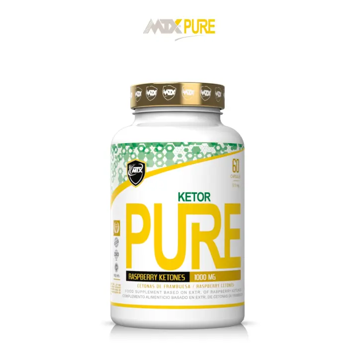 KETOR  by MTX PURE 60caps /  311mg  - Cetonas de Frambuesa con actividad oxidante y marcados efectos positivos sobre la quema de la grasa - 1