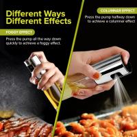 Botella de spray de aceite Premium 100ml para cocina y freidora de aire Spray-Dispensador de aceite de vidrio a prueba de fugas con accesorios de dispensador - details 4