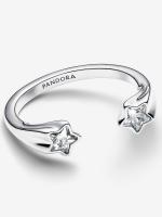 Pandora - Anillo Abierto de Estrellas fugaces - Plata de Ley - details 0