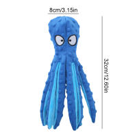 Juguete De Octopus Squeaky Para Perros Interactivo Sin Relleno De Peluche Juguete Masticable Con Papel Grueso Para Pequeños Y Medianos Perros Color Azul Verde Naranja Morado - details 8