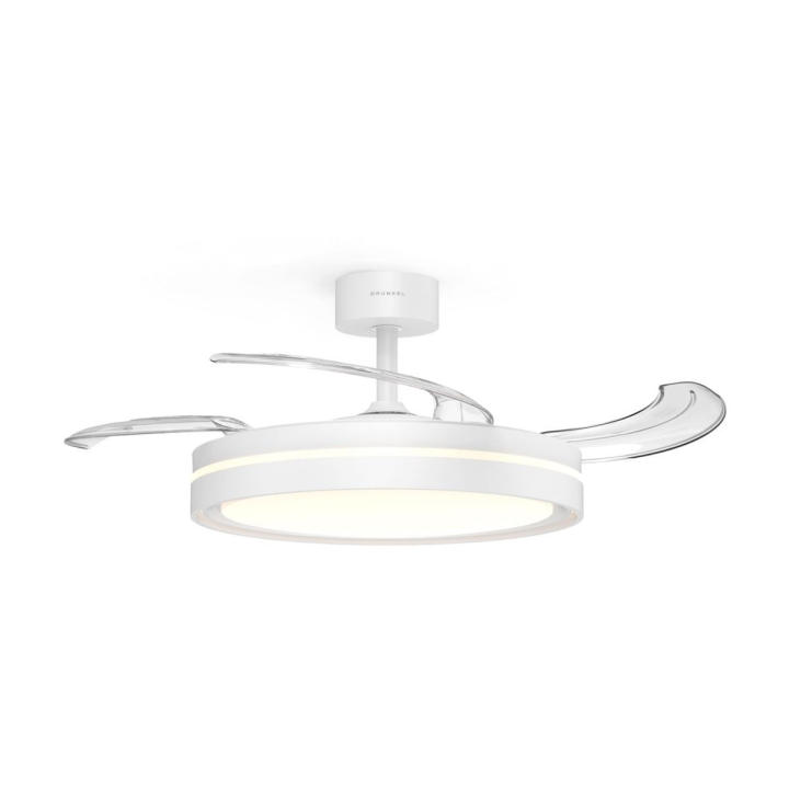 Ventilador de techo Grunkel SKYWHITE42 30/24W 3 aspas retráctiles blanco Ø131 cm — oferta en Miravia