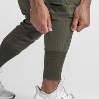 Nuevos Pantalones De Cargo Para Hombre 2024 Multi-Bolsillos Estilo Safari Fitness Y Deporte Pantalones Casuales De Cintura Media - details 23