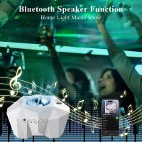 Proyector De Estrellas Aurora Para Decoración De Dormitorio Luz Nocturna Con Música Bluetooth Luz De Noche Estelar Y Luna - details 2