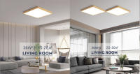 Lámpara De Techo LED Ultrafina 2.4cm MARPOU Con Diseño De Madera Para Sala De Estar Dormitorio Y Cocina 220V 110V Luz Diaria Moderna - details 9