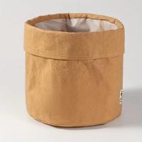 Bolsa De Almacenamiento Redonda De Papel Kraft 1pc Lavable Y Duradera Para Panadería Y Verduras Bolsa De Papel Para Cocina - details 1