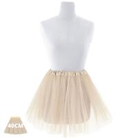 Festëën® Falda elástica crema - Tutú  Talla adulto (40cm) e infantil (30cm)  Complemento fiesta, carnaval, halloween - Festëën® - details 0