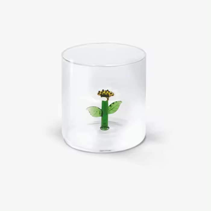 WD LifeStyle Borosilicato Cc Vidrio 250 ml Daisy Decor - 1
