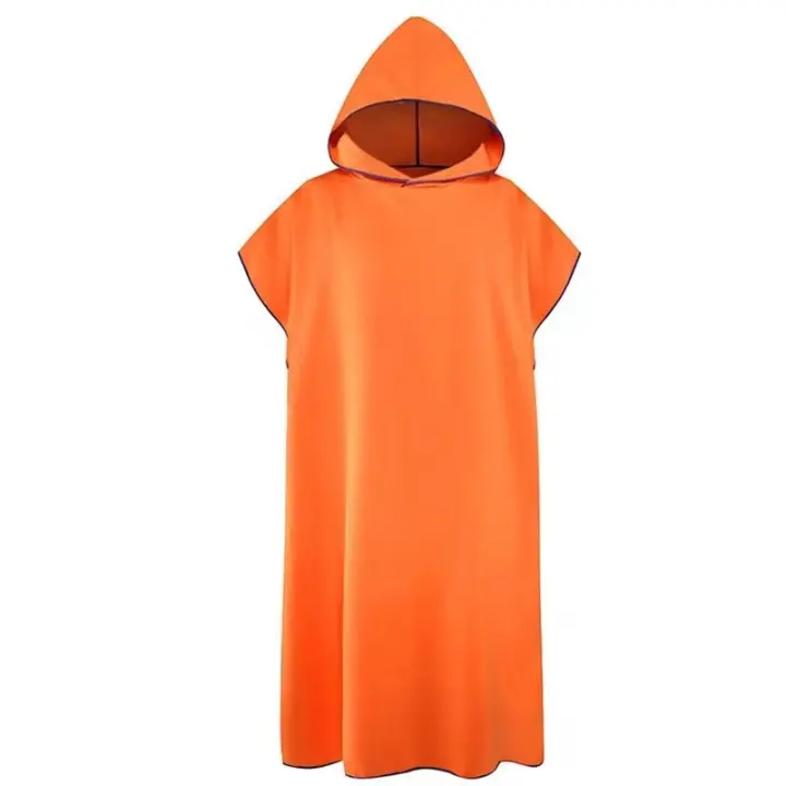 Poncho De Surf Para Adultos 110x90cm Toalla De Playa Microfibra Cálido Poncho De Cambio Con Capucha Toalla De Baño Para Natación Y Neopreno - 1