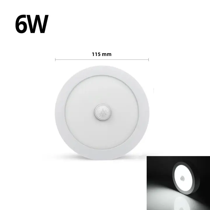 Lámpara De Techo LED Nocturna Con Sensor De Movimiento PIR 18W 12W 6W Para Pasillo Dormitorio Baño Luz Humano Inducción 85-265V - 1