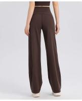 Pantalones De Yoga Para Mujer De Cintura Alta Flared Respirables De Talla Grande Con Bolsillos Para Gimnasio Y Danza - details 5