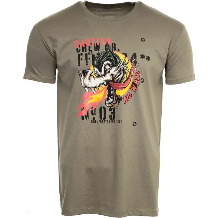 Camiseta call of dutty vanguard wolf khaki l - 1