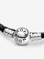 Pandora - Pulsera Pandora Moments de cuero Negro - details 2