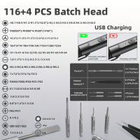 Juego De Destornilladores Eléctricos De Precisión 124 En 1 Multifuncional Con Bits Magnéticos Phillips Y Torx Para Teléfonos Móviles Y Portátiles - details 4