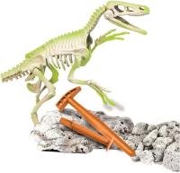 Clementoni - Arqueojugando Velociraptor fosforescente - juego científico para excavar y montar dinosaurios a partirde 7 años (55352) Referencia: 55352 - details 2