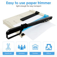 Cortadora De Papel Con Guardia De Seguridad Y Bloqueo De Hoja Acero Inoxidable Precisión Corte Capacidad De 12 Hojas Para DIY - details 1