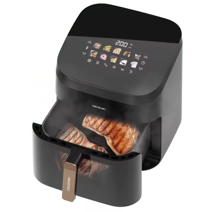 Freidora de aire Cecofry&Grill Smokin' 8500 con doble grill ahumador 8.5L 2200W sabor de parrilla y platos saludables - 1