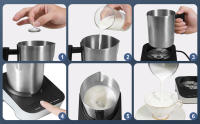 Espumador de Leche Electrico, 550w, Milk Frother, Espumador Automatico con Taza Inalambrica 700ml, Con Cable en Base, Batidor Electrico 2 en 1, Calienta y Espuma para Leche, Cafe, Chocolate. - details 4