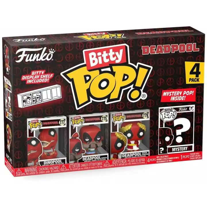 Funko Pop Bitty Deadpool Pack 4 Mini Figuras 84961 Juguetes FUNKO - 1