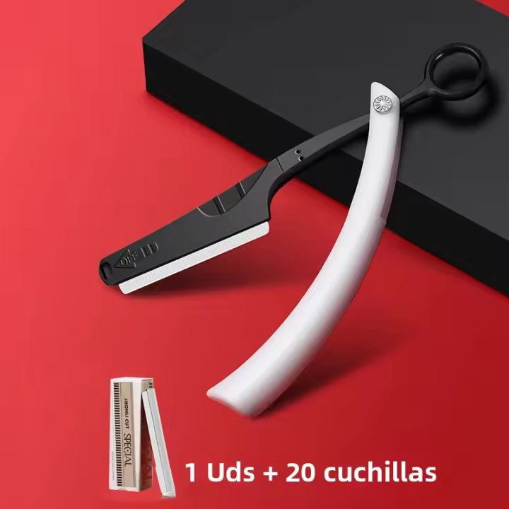 Cuchilla Manual De Acero Inoxidable Para Varones Afeitado Facial Especial Para Cejas Y Barba Cuchillo De Afeitar Tradicional Para El Hogar - 1