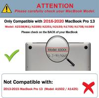 FGNS Carcasa Protecdora para MacBook Pro 13.3" (A1706 / A1708 / A1989/A2159/A2289/A2251/A2338), Funda de Mate Antigolpes de MacBook Pro(modelo: (A1706 / A1708 / A1989/A2159/A2289/A2251/A2338)) 13 Pulgadas,Carcasa Protectora Dura de Plástico Mate - details 0