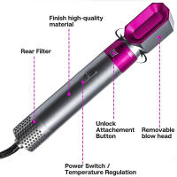 Peine de Aire Caliente en uno, Automático, peine múltiple para peinar El Cabello, secador de pelo para el hogar - details 1