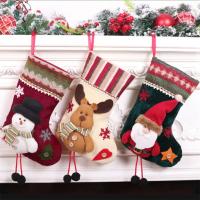 Calcetines De Navidad 25cm Decoración De Árbol De Navidad Vintage Calcetines De SANTA BOOTS Colgante Para Chimenea Decoración De Fiesta Para El Hogar - details 3