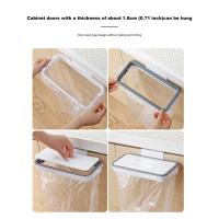 Cesta De Cocina Moda Para Puerta De Armario Basurero Colgante Ecológico De Plástico Almacenamiento Removible Soporte Para Herramientas Forma Rectangular - details 5