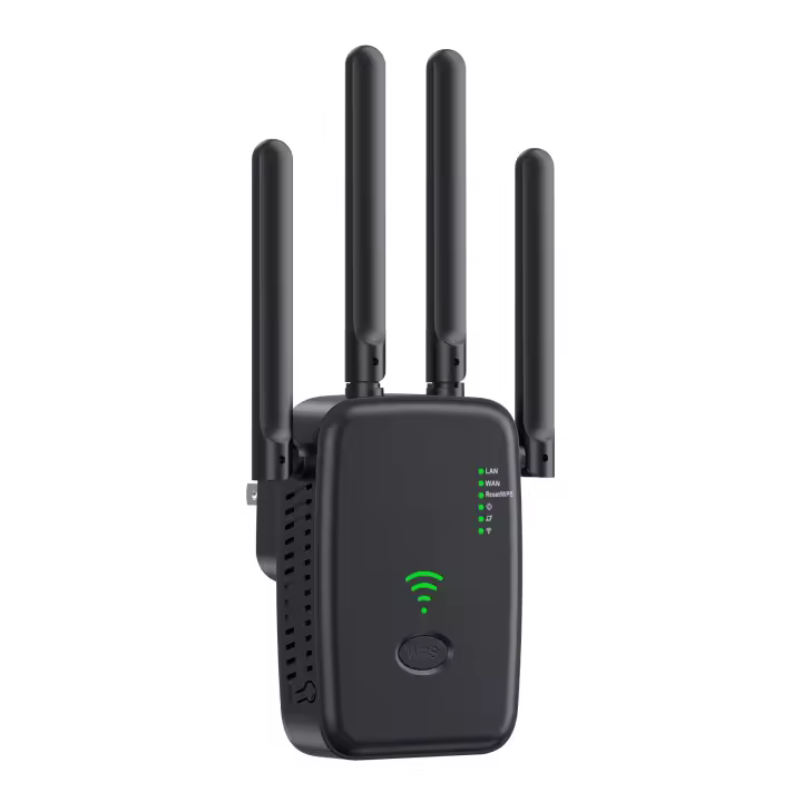 BIT Amplificador de señal WiFi, amplificador de señal WiFi mejorado, puerto WAN y LAN, amplificador de señal WiFi de Internet, extensor de enrutador inalámbrico para oficina y hogar - 1