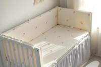 LALA - Bisel de cuna colchón estilo Korean, Cuna de Algodón, cuna para niños, colchón antichoque, protector de cuna extraible y lavable, - details 11