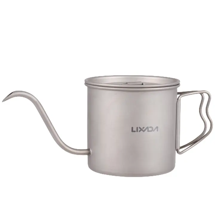 Cafetera De Inoxidable 400ml Lanzadera Para Café Mini Tetera Para Camping Y Viajes Con Mangue De Patuca Apto Para Estufa - 1