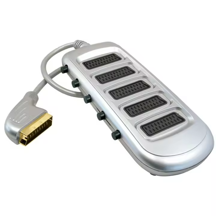 Comutador euroconector 1 macho a 5 hembras - 1