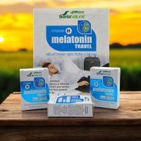 Melatonin Travel 90 comprimidos Soria Natural, Melatonina, Insomnio, Sueño reparador, Descanso nocturno, Jet Lag, Suplemento alimenticio. - details 6