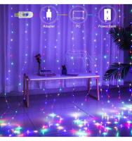 Luces LED de Cortina USB con Mando a Distancia 8 Modos de Luz, Resistente al agua (3x2 Metros - 200 Led, Multicolor) COSHANO - details 1