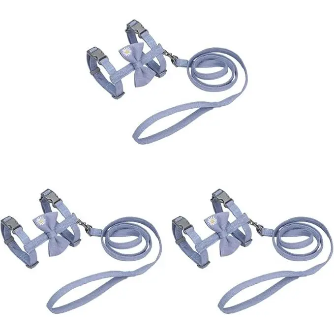 Verde - Conjunto de Correa de Arnés de Gatito - Ajustable - Tamaño Azul - 1