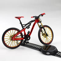 Mini Bicicleta De Acción 1:10 Para Adultos Y Niños Juguete De Simulación De Carreras Con Doble Rueda Regalo Para Niños Colección De Montaña De Bicicleta De Metal - details 2