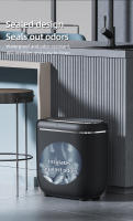 Basurero Inteligente Automático 14L Para Baño Con Sensor Largo Delgado Y Cubierta a Prueba De Agua Bin De Basura Recargable Para El Hogar - details 10
