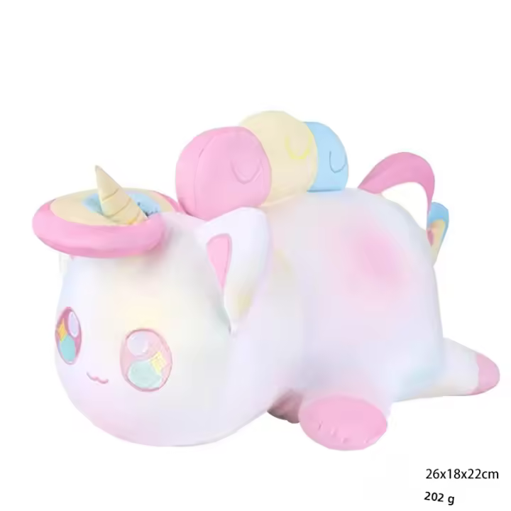Nueva Venta Caliente Muñeco De Peluche De Gato Con Burger Y Fries Almohada Suave De Terciopelo Para Juguete De Peluche - 1