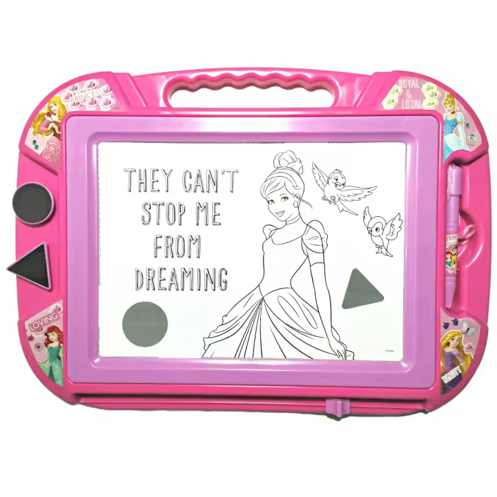 Pizarra Mágnetica Infantil con Diseño de Princesas Disney|Pizarra Mágica Borrable Ideal Regalos para Niños. Pizarra Mágica para Niños|Tablet para Dibujar sin Técnología|Pizarra Magnética de Princesas Disney. essential by natural bio pharma - 1