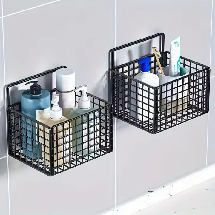 Estante De Almacenamiento Para Inodoro Sin Perforación Soporte De Pared Para Baño Organizador De Artículos De Higiene Y Toalleros - 1