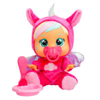 Cry Babies, Bebés Llorones Loving Care Fantasy Hanna llora lágrimas de verdad y lleva chupete y platito con cuchara - IMC Toys 909793 - details 0