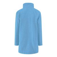 Chaqueta De Lana Para Mujer Con Bolsillos Cuello Lapel Larga Casual Invierno Abrigo Elegante De Color Sólido Talla plus - details 24